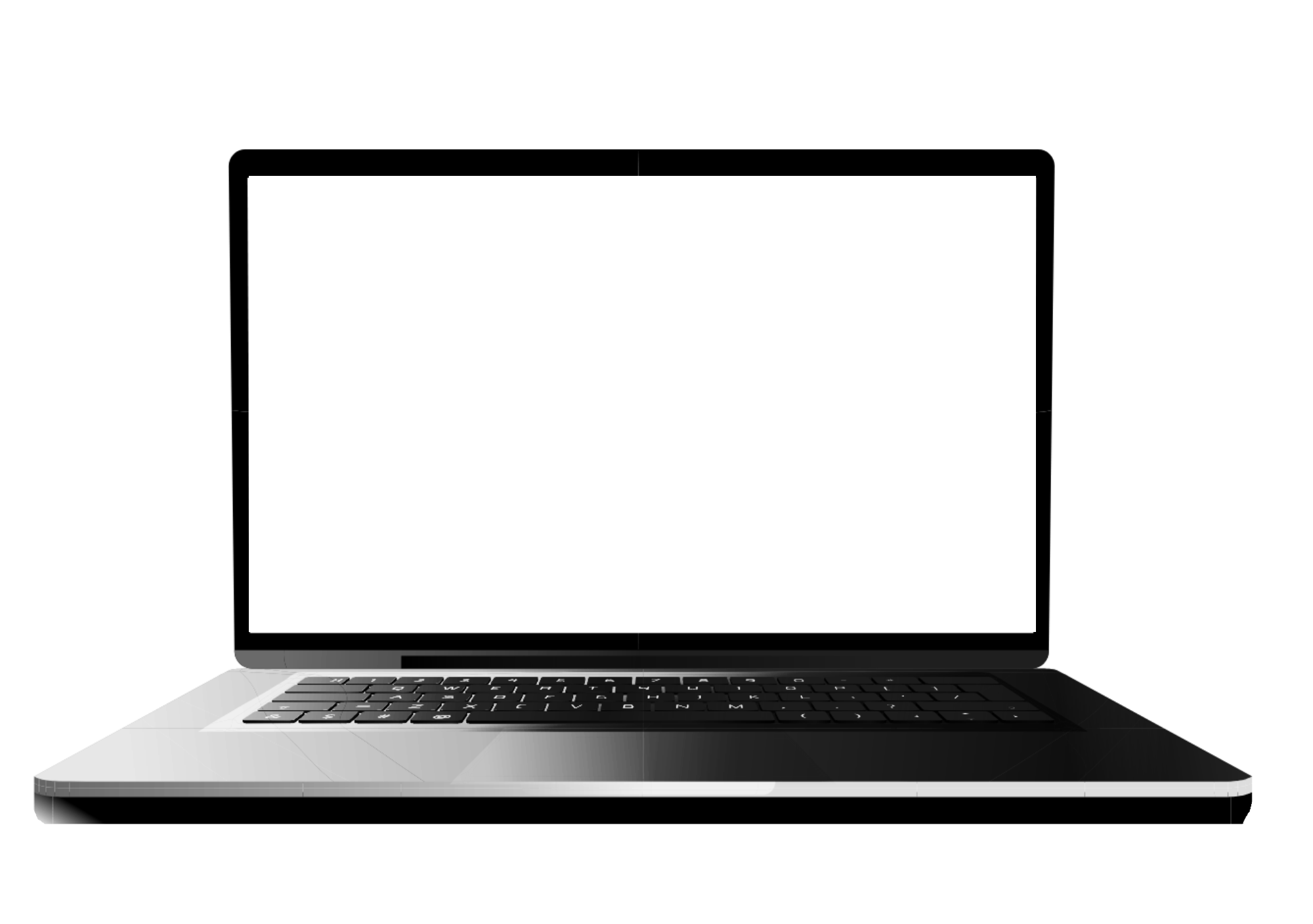 A laptop showing a client store being built — from wireframe to live