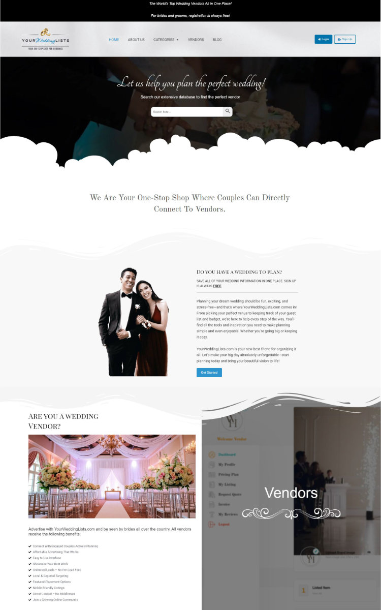Your Wedding Lists — primary screenshot